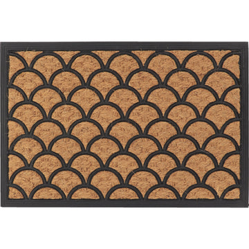 Preș Intrare Exterior Adăpostit Sally 40X60CM Coco/Cauciuc - Valuri