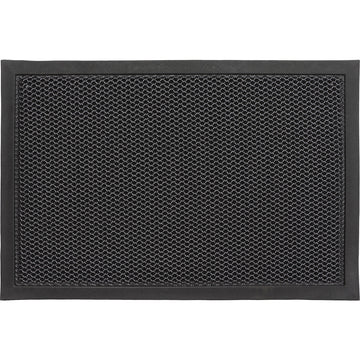 Preș Intrare Exterior 3D Grille 40X60CM Poliester/Tpe - Gri Negru