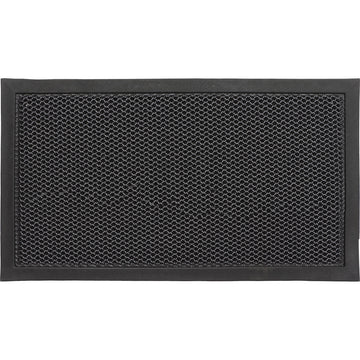 Preș Intrare Exterior 3D Grille 43X76CM Poliester/Tpe - Gri Negru