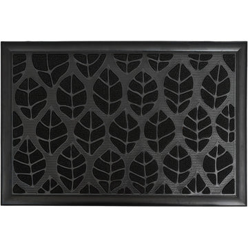 Preș Intrare Exterior Adăpostit Central Park 40X60CM Polipropilenă/Cauciuc - Negru