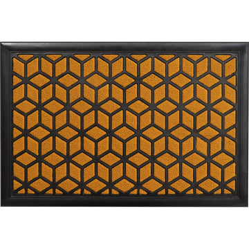 Preș Intrare Exterior Adăpostit Long Island 40X60CM Polipropilenă/Cauciuc - Galben Muștar