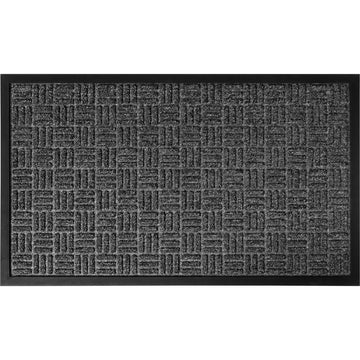 Preș de Intrare Exterior Yvan 45X75CM Polipropilenă/Cauciuc - Gri Închis