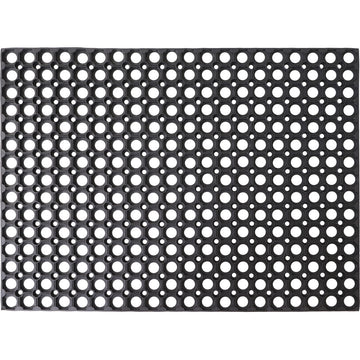 Preș Intrare Exterior Caillebotis 60X80CM Cauciuc - Negru
