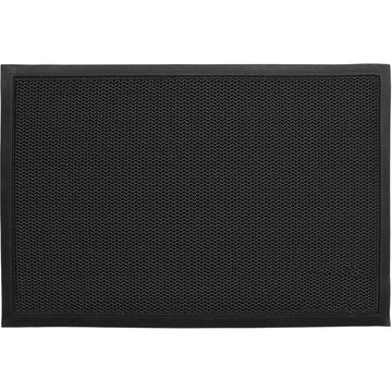 Preș Intrare Exterior 3D Grille 60X90CM Poliester/Tpe - Gri Negru