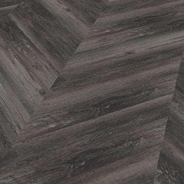Parchet LVT Texturat Chevron 3 mm Smoked Pine Black - W55