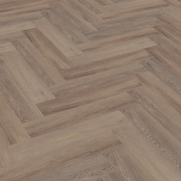 Parchet LVT Texturat Herringbone 3 mm Cerused Oak Dark Natural - W55