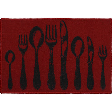 Covor bucătărie Couverts Red - 40X60CM