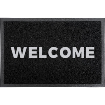Preș de Intrare Exterior Spaghetti 40X60CM PVC NEGRU - Welcome