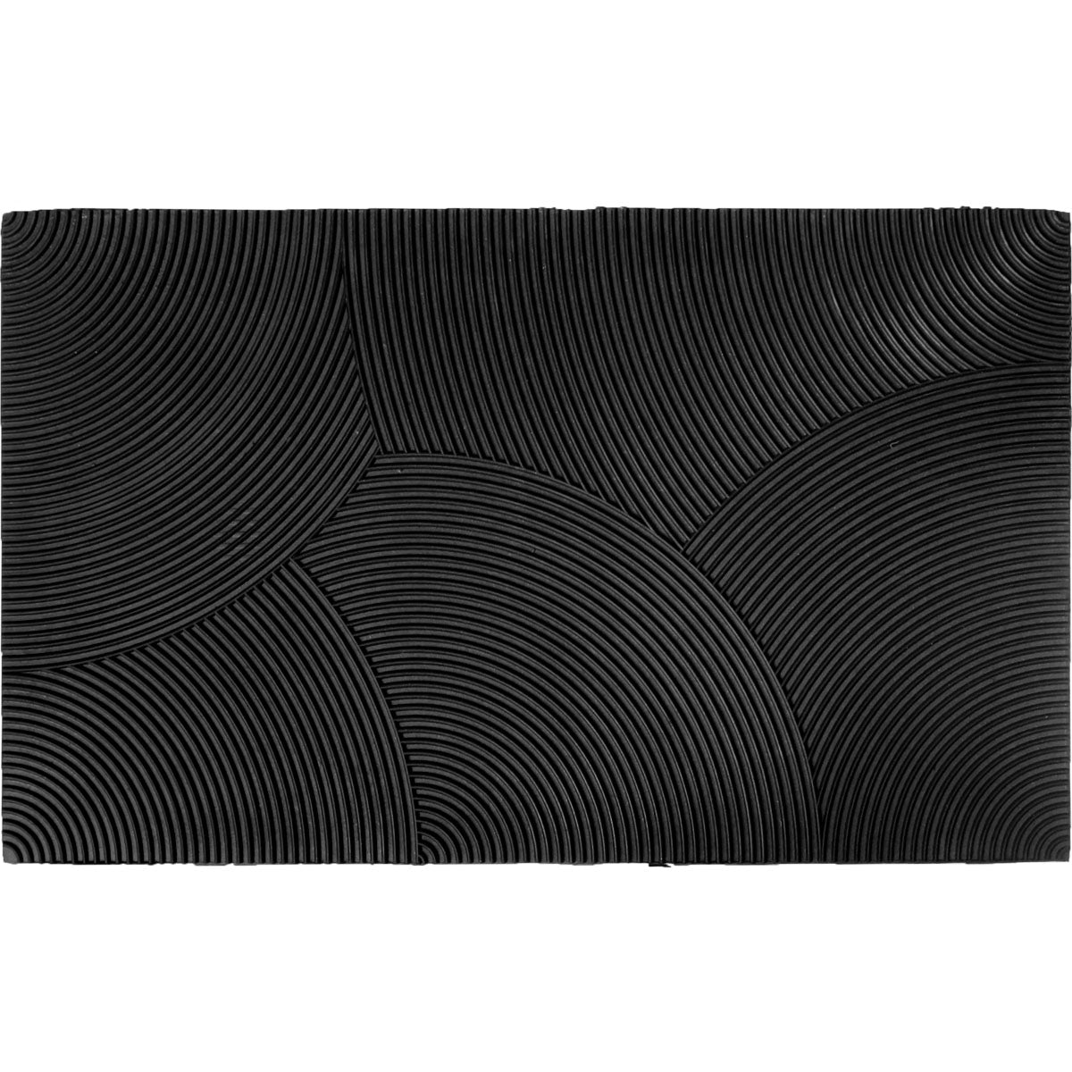 Preș de Intrare Exterior Reversible 45X75CM Cauciuc - Negru