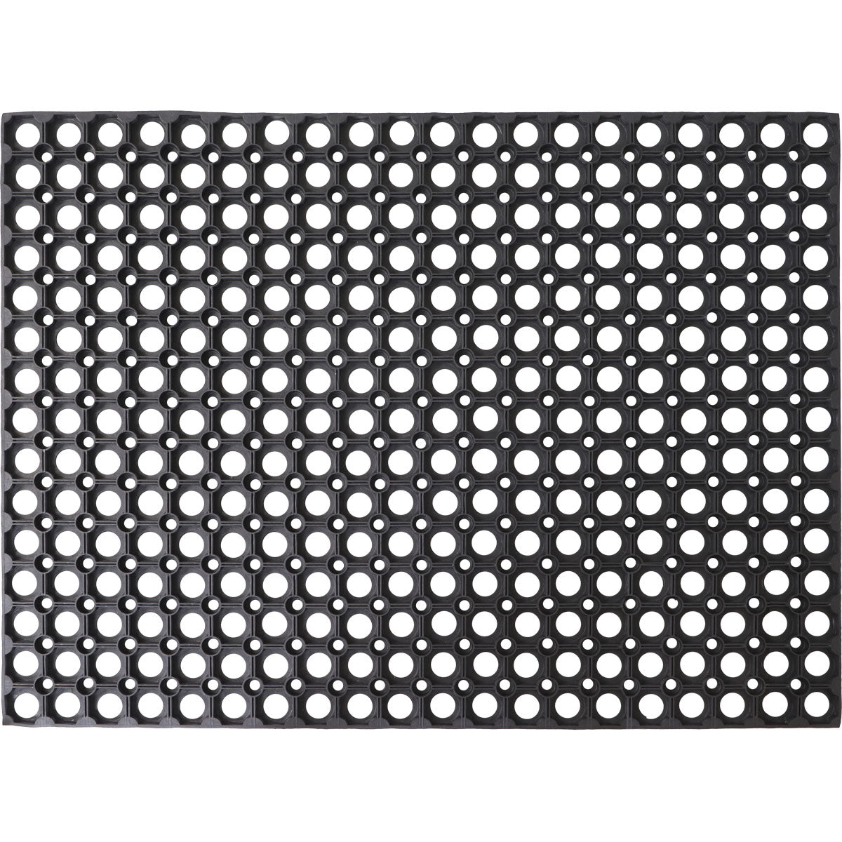 Preș Intrare Exterior Caillebotis 60X80CM Cauciuc - Negru