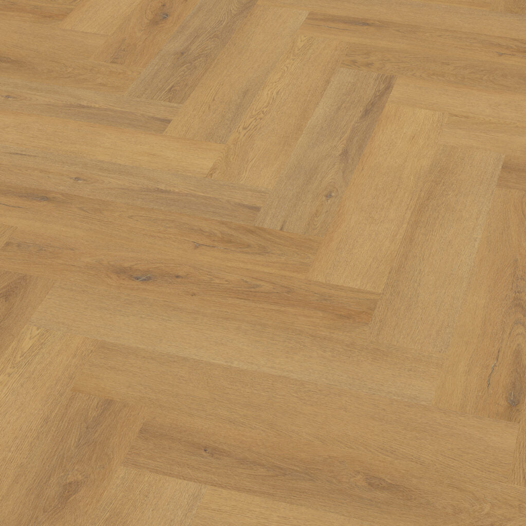 Parchet SPC Herringbone 5 mm - Fine Oak Amber | Home30 Concept