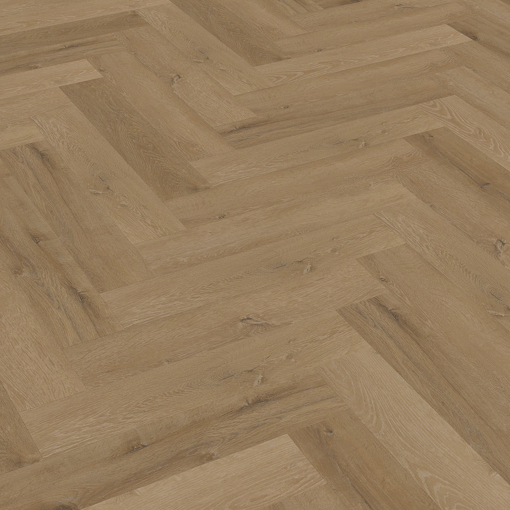 Parchet LVT Texturat Herringbone 3 mm Prestige Oak Light Amber - W55
