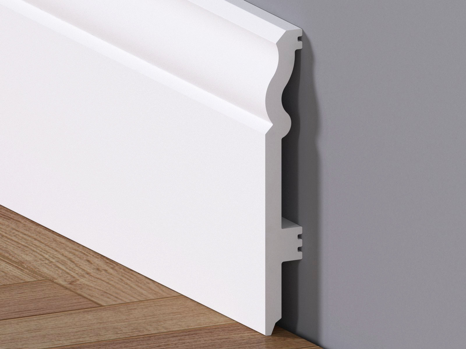 Plintă UltraResist Albă Duropolimer 12 cm x 220 cm